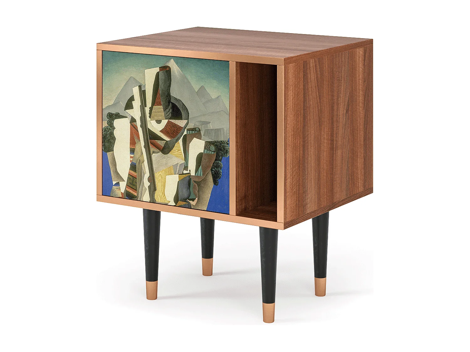 Table de nuit - 57х69х48 cm - S2 - The Cubist Paintings , Noyer