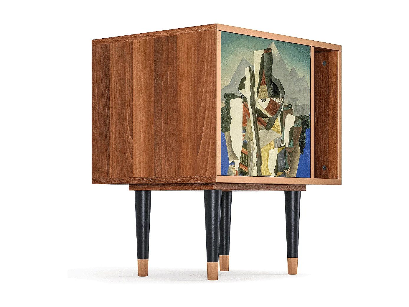 Table de nuit - 57х69х48 cm - S2 - The Cubist Paintings , Noyer