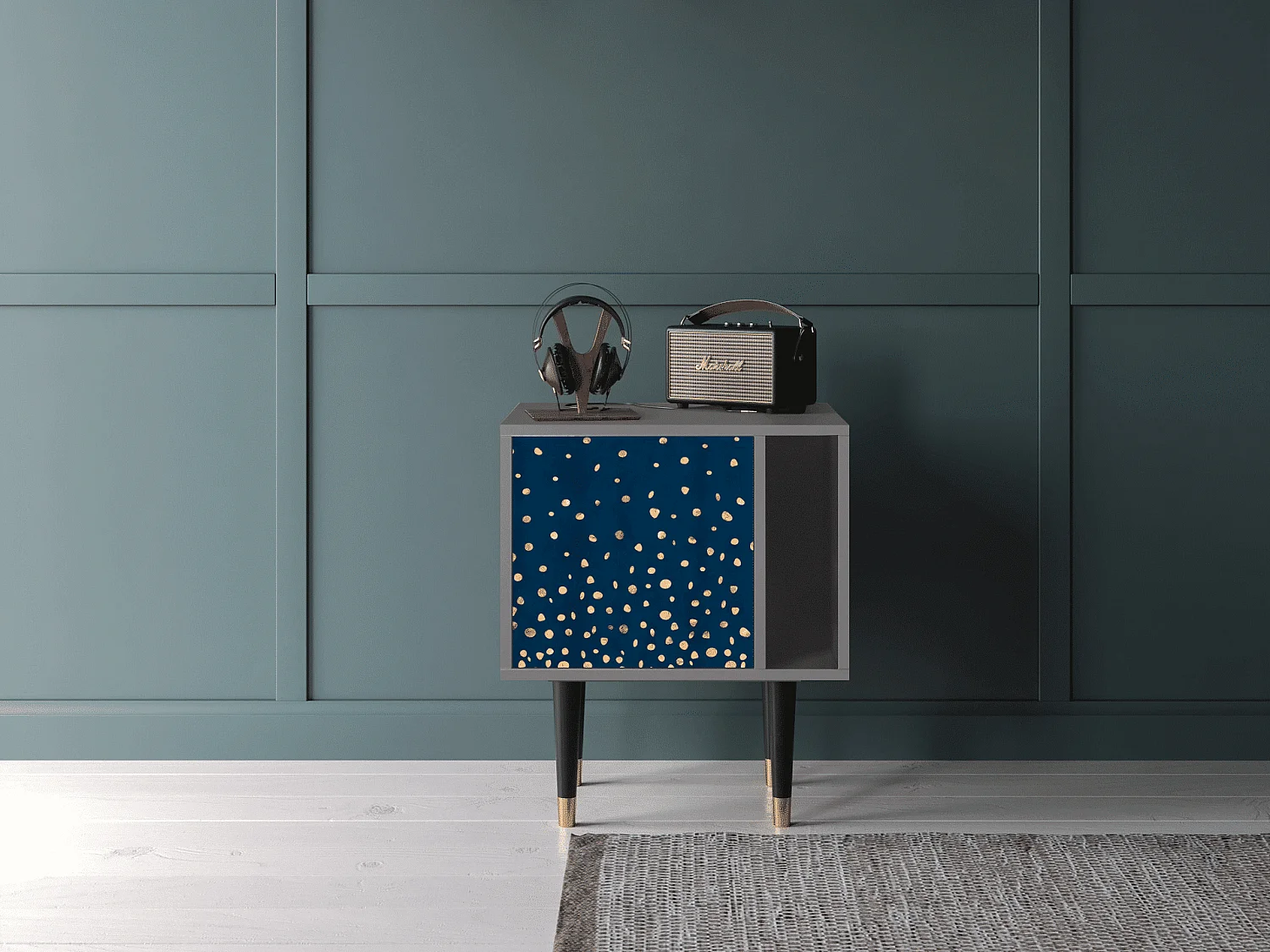 Table de nuit - 57х69х48 cm - S2 - Night Skies, Gris