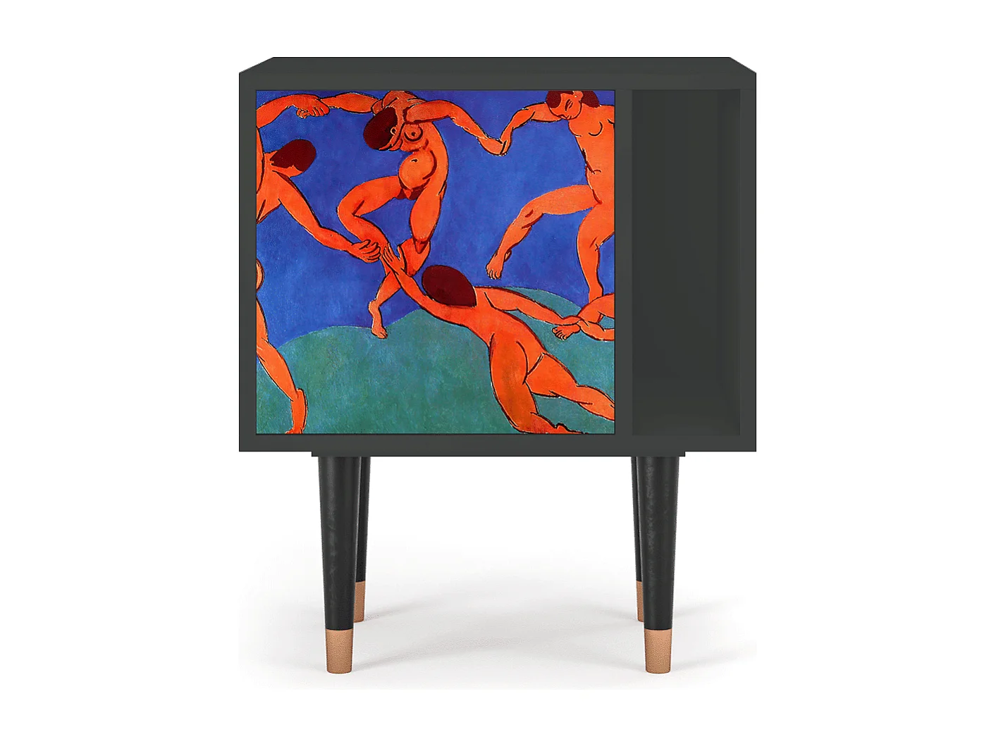 Nachtkastje - 57х69х48 cm - S2 - The Dance by Matisse , Antraciet