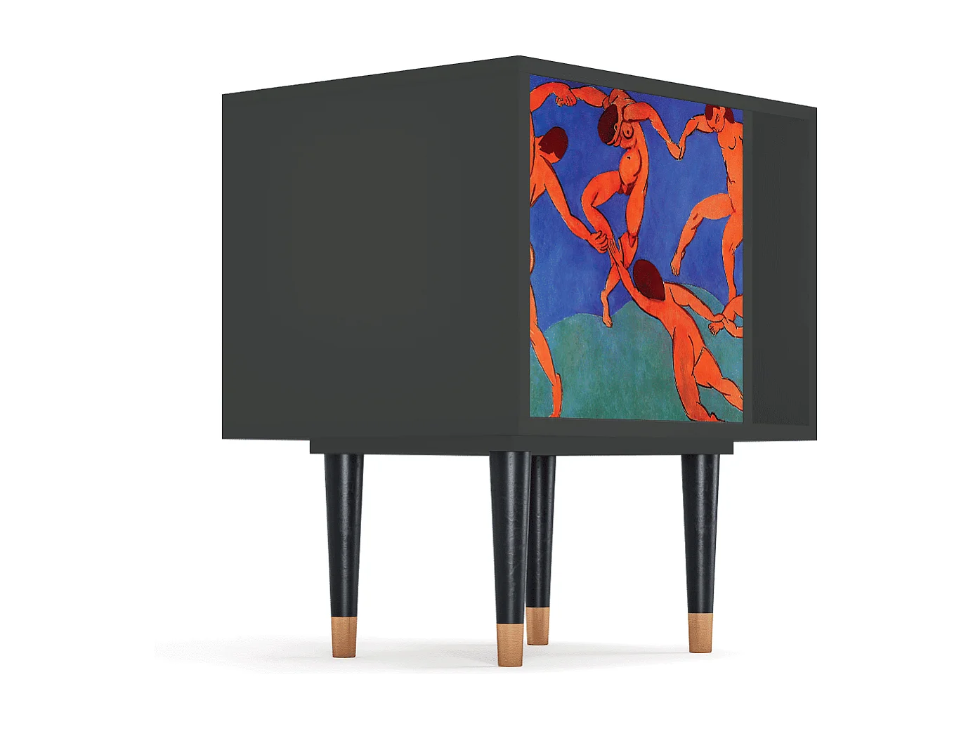 Nachtkastje - 57х69х48 cm - S2 - The Dance by Matisse , Antraciet