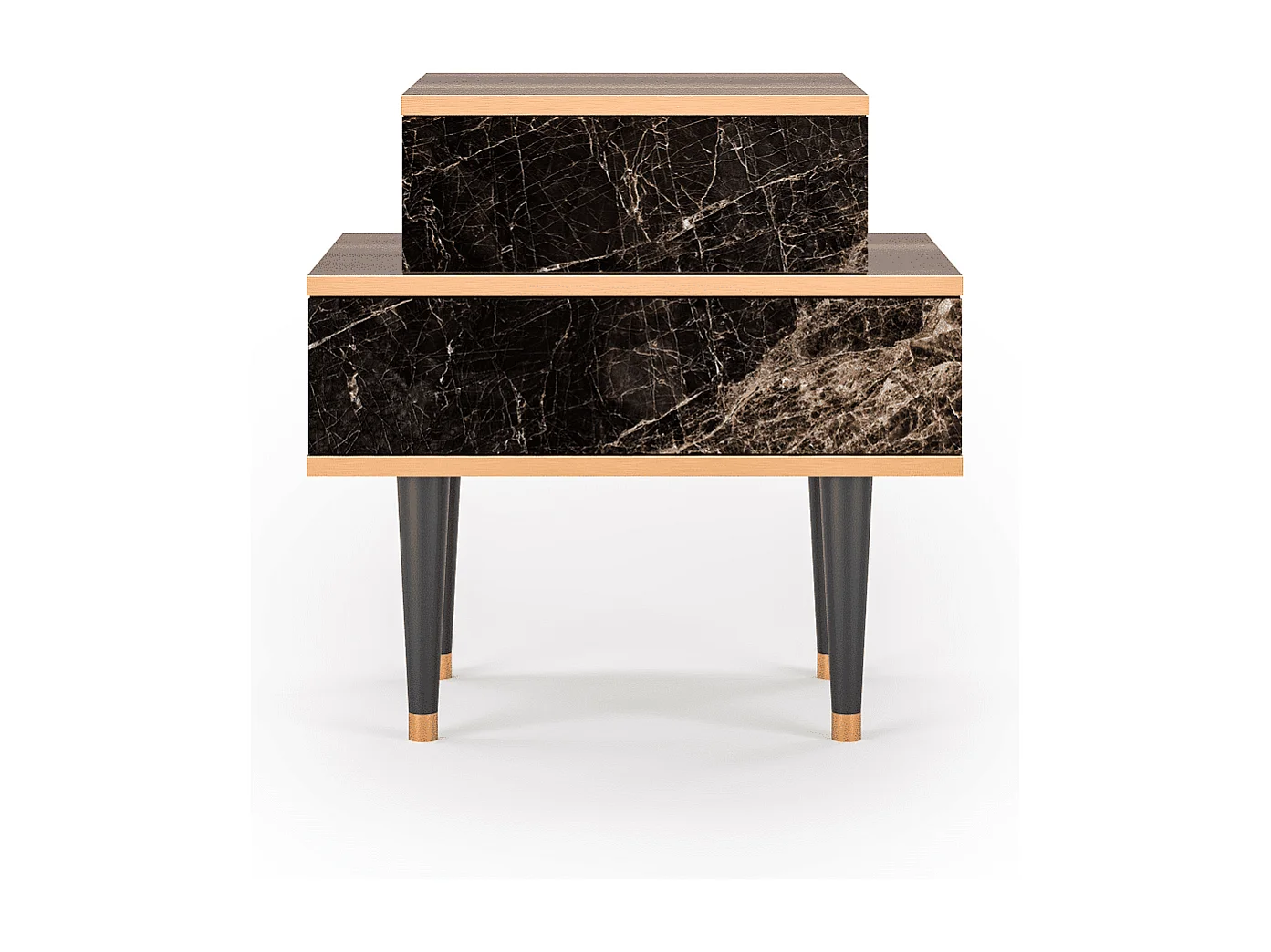 Table de nuit - 58х58х41 cm - NS1 - Night Abyss, Noyer