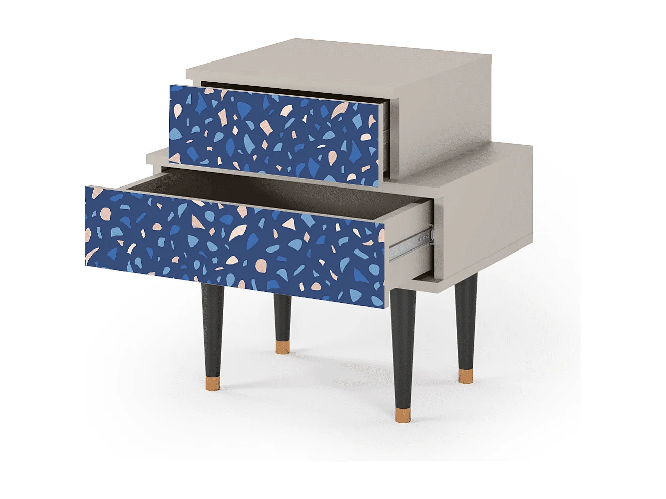 Nachtkastje - 58х58х41 cm - NS1 - Soap Whirpool, Zand