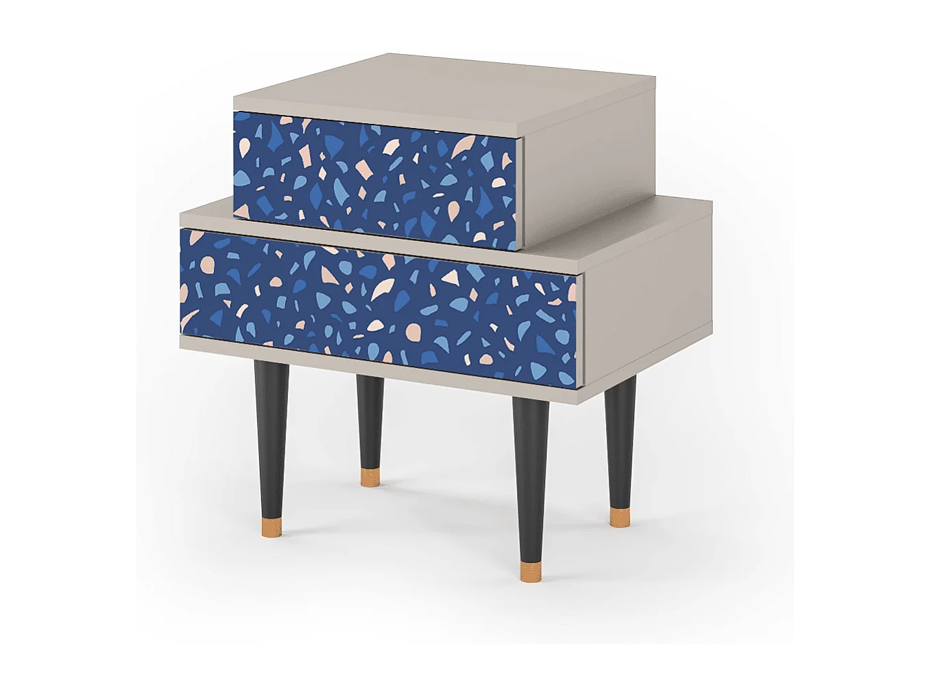 Table de nuit - 58х58х41 cm - NS1 - Soap Whirpool, Sable