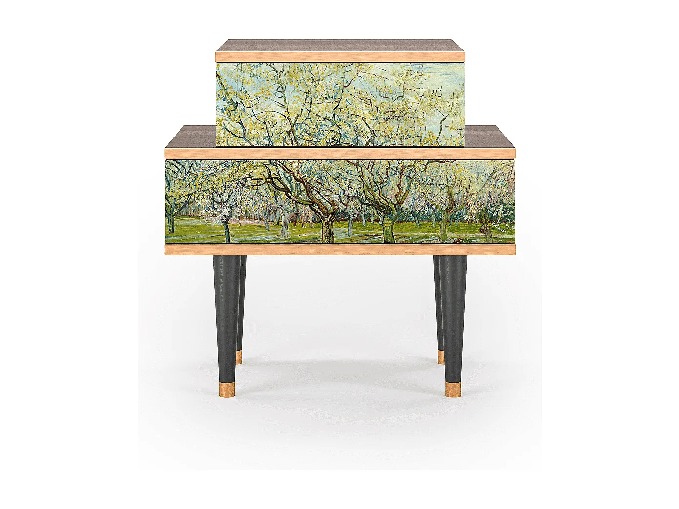 Nachtkastje - 58х58х41 cm - NS1 - The Wit Orchard, Walnoot