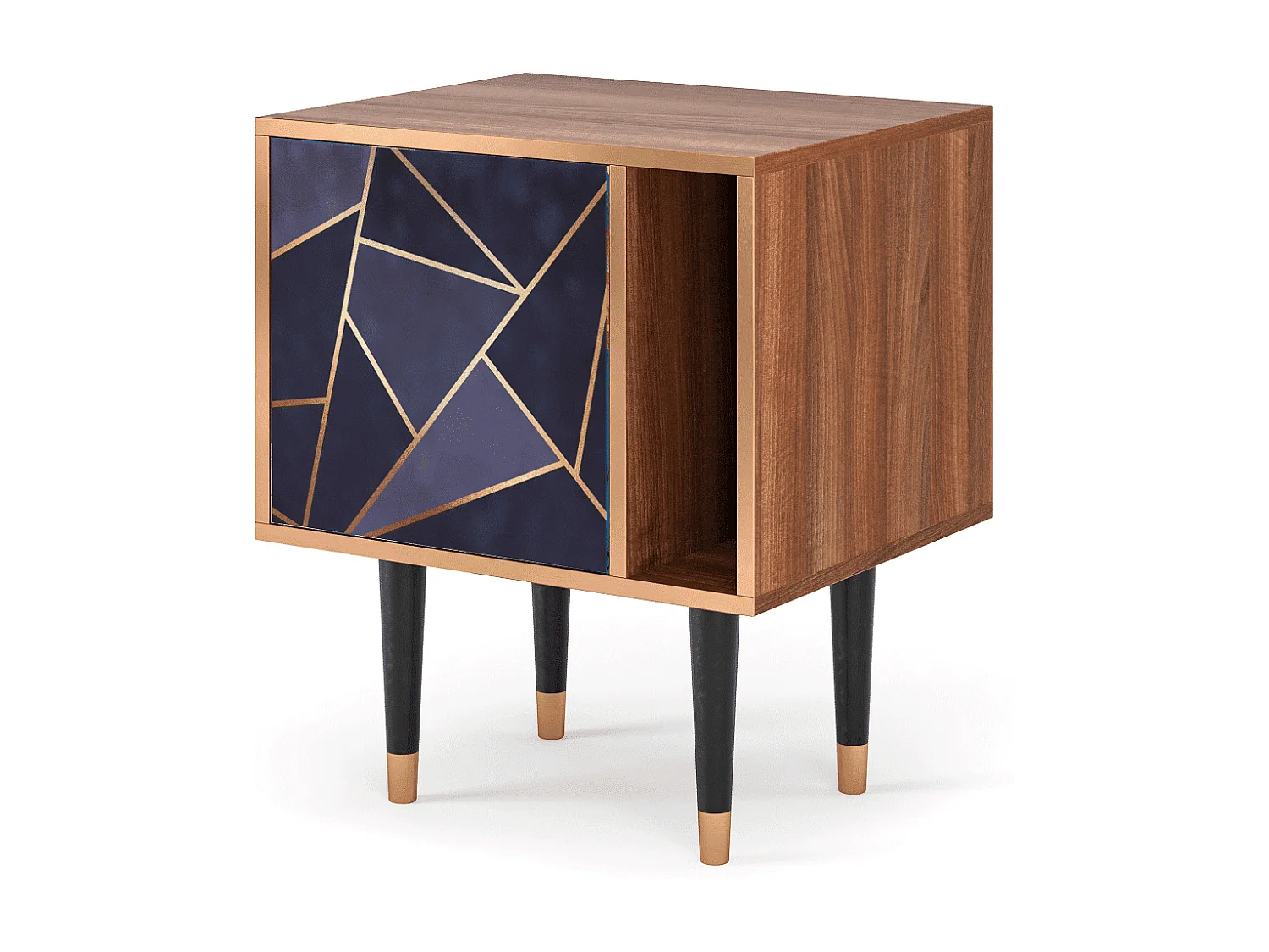 Table de nuit - 57х69х48 cm - S2 - The Amethyst, Noyer