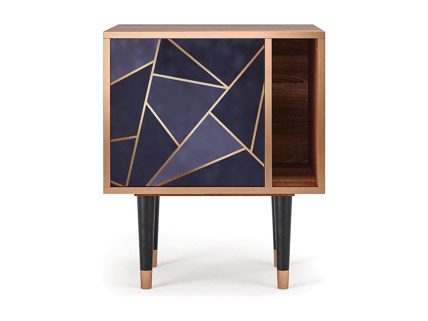 Table de nuit - 57х69х48 cm - S2 - The Amethyst, Noyer