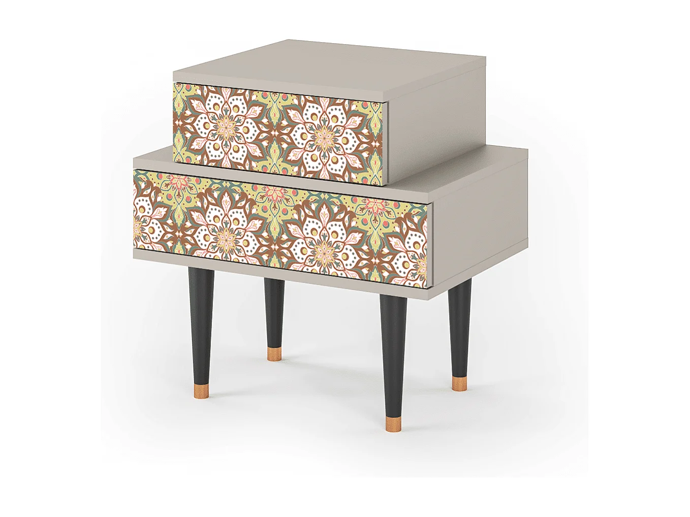 Comodino - 58х58х41 cm - NS1 - Chinese Tea, Sabbia