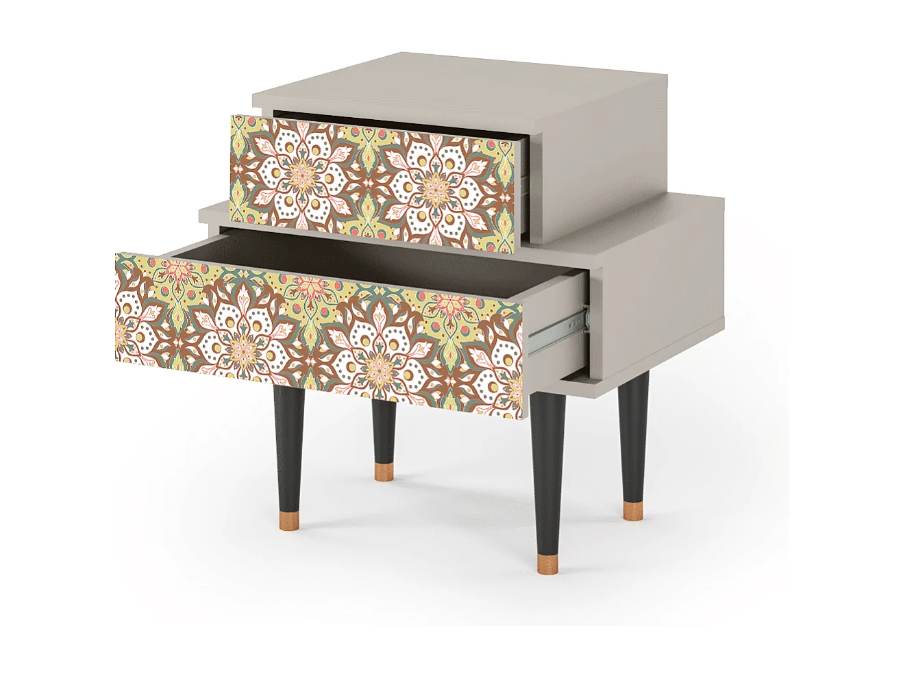 Comodino - 58х58х41 cm - NS1 - Chinese Tea, Sabbia