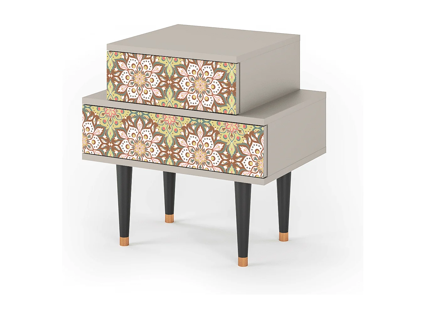 Table de nuit - 58х58х41 cm - NS1 - Chinese Tea, Sable