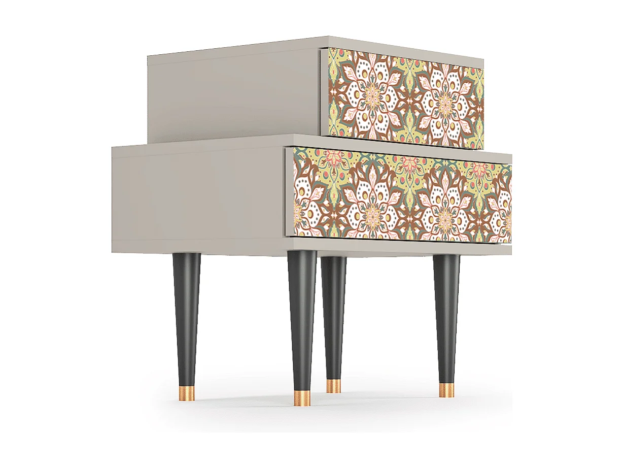 Table de nuit - 58х58х41 cm - NS1 - Chinese Tea, Sable