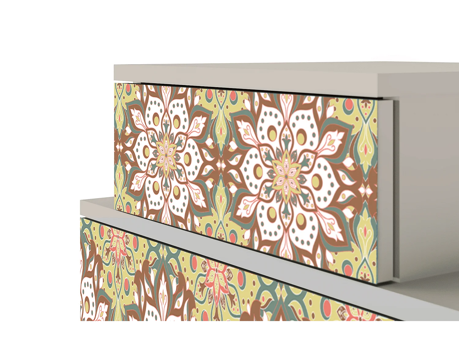 Table de nuit - 58х58х41 cm - NS1 - Chinese Tea, Sable