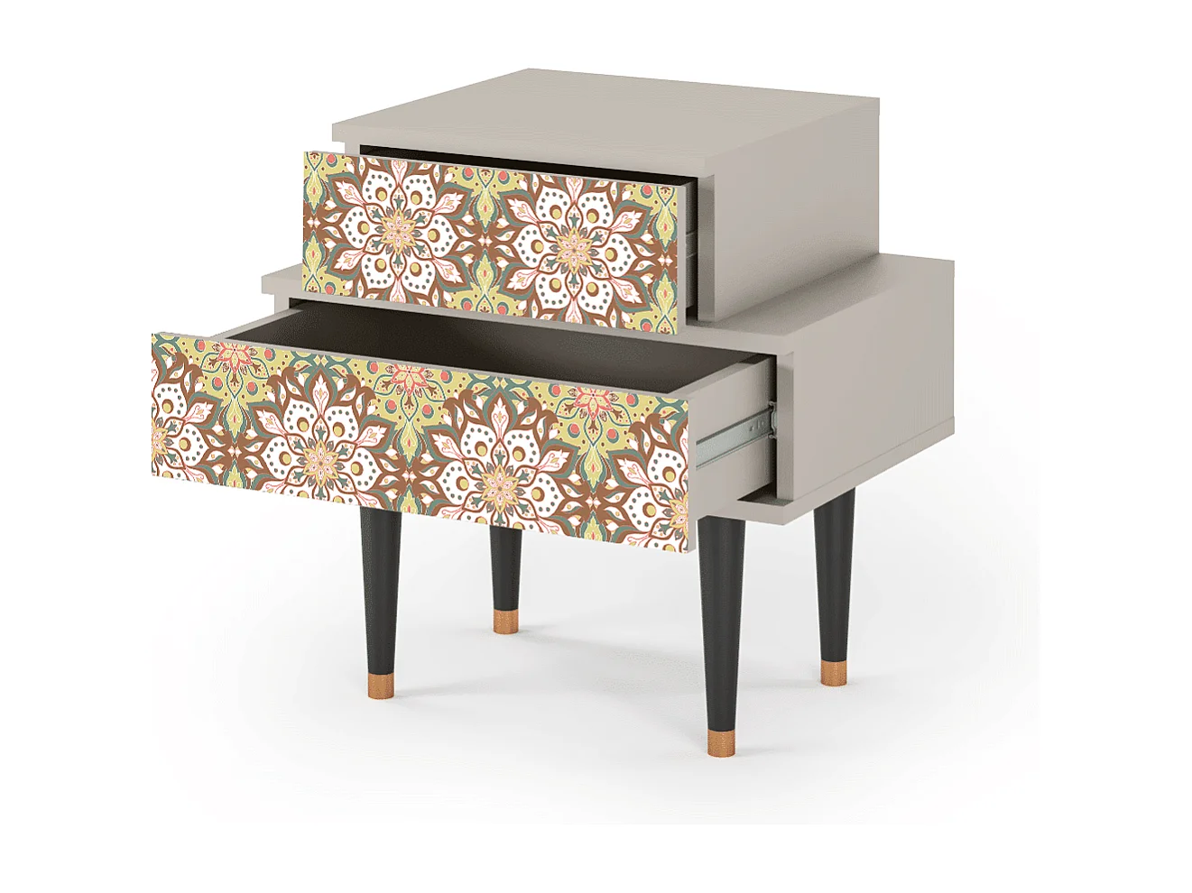 Table de nuit - 58х58х41 cm - NS1 - Chinese Tea, Sable