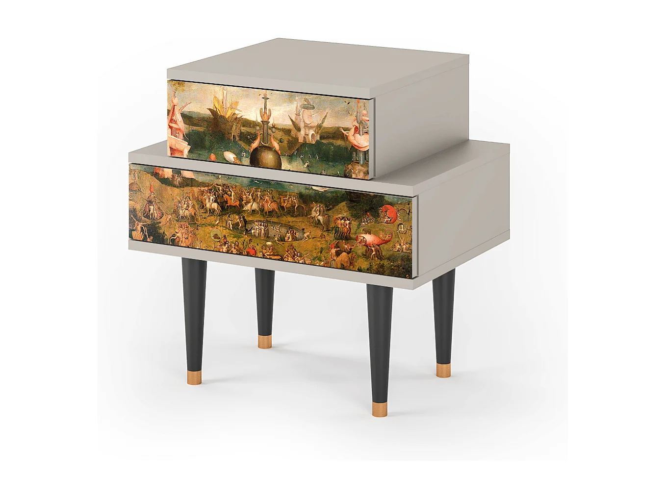 Table de nuit - 58х58х41 cm - NS1 - Garden of Delights , Sable
