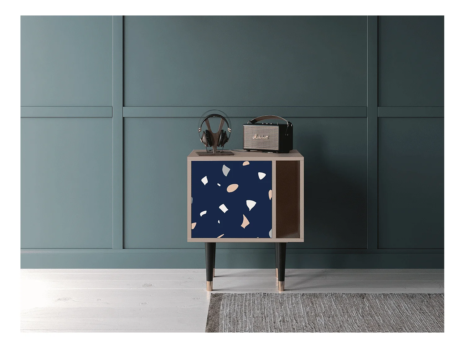 Nachttisch - 57х69х48 cm - S2 - Space Satellites, Latte