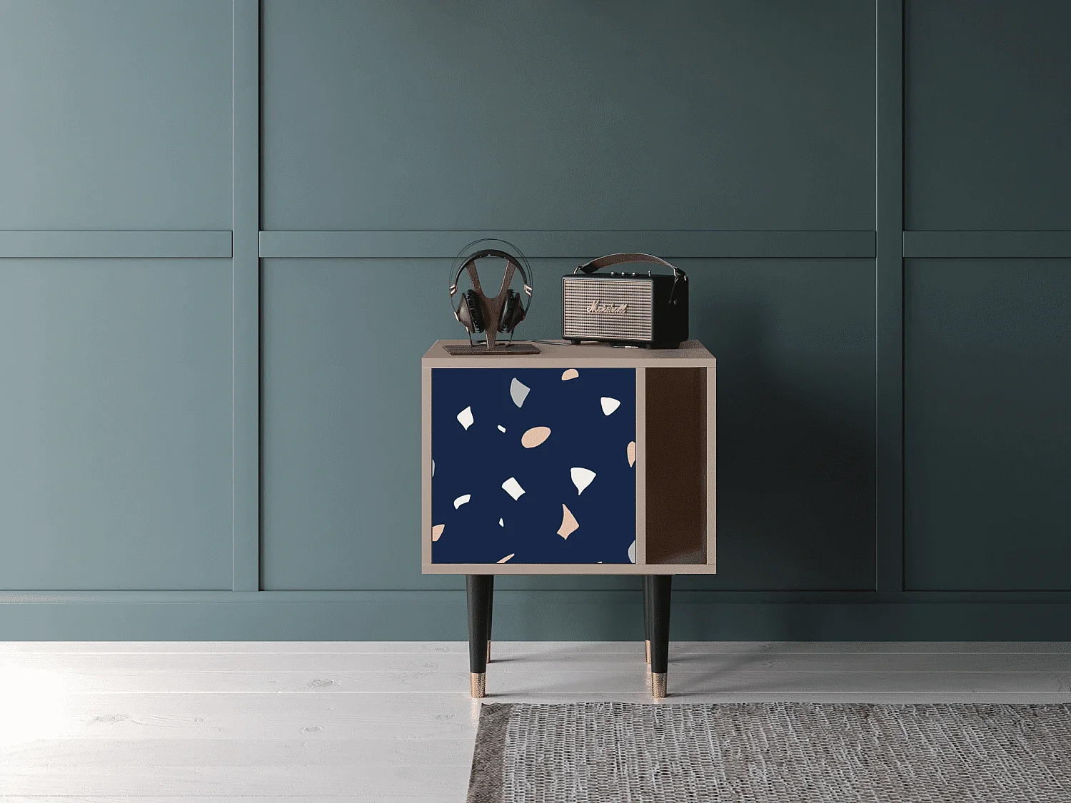 Table de nuit - 57х69х48 cm - S2 - Space Satellites, Latte