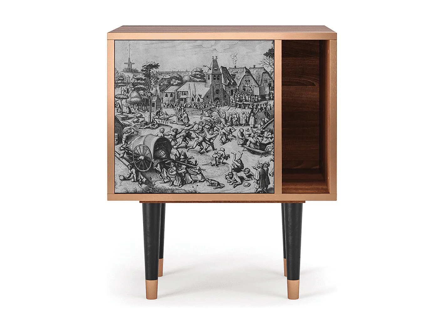 Mesita de noche - 57х69х48 cm - S2 - The Festival of Saint, Nogal