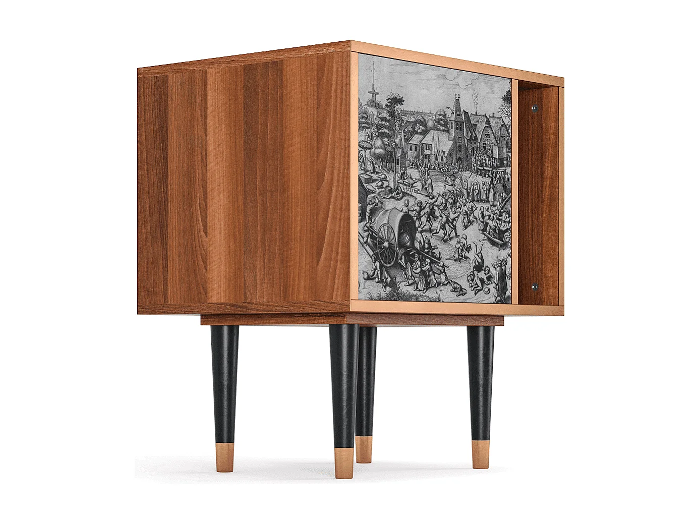 Mesita de noche - 57х69х48 cm - S2 - The Festival of Saint, Nogal