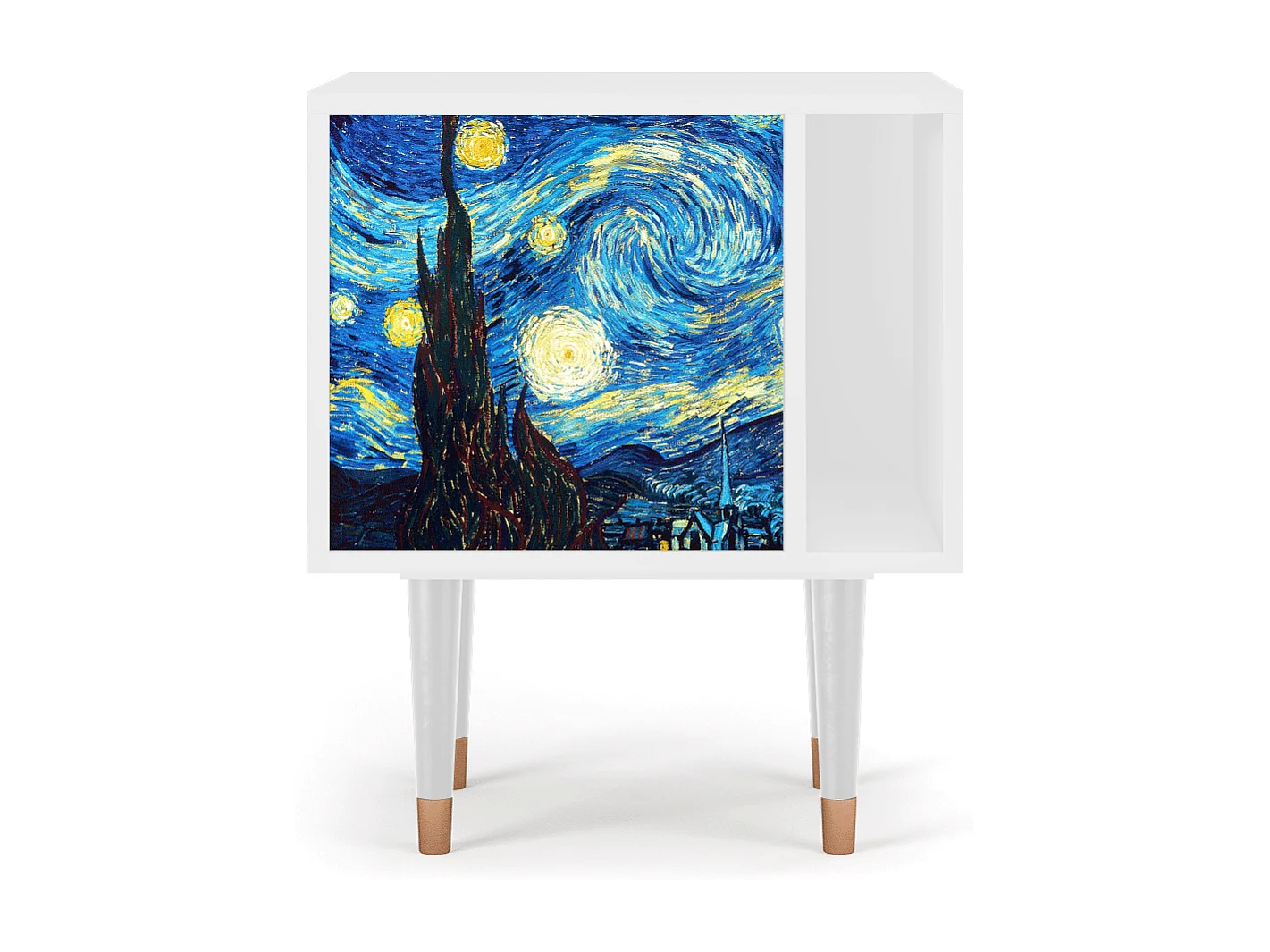 Table de nuit - 57х69х48 cm - S2 - The Starry Night  , Blanc