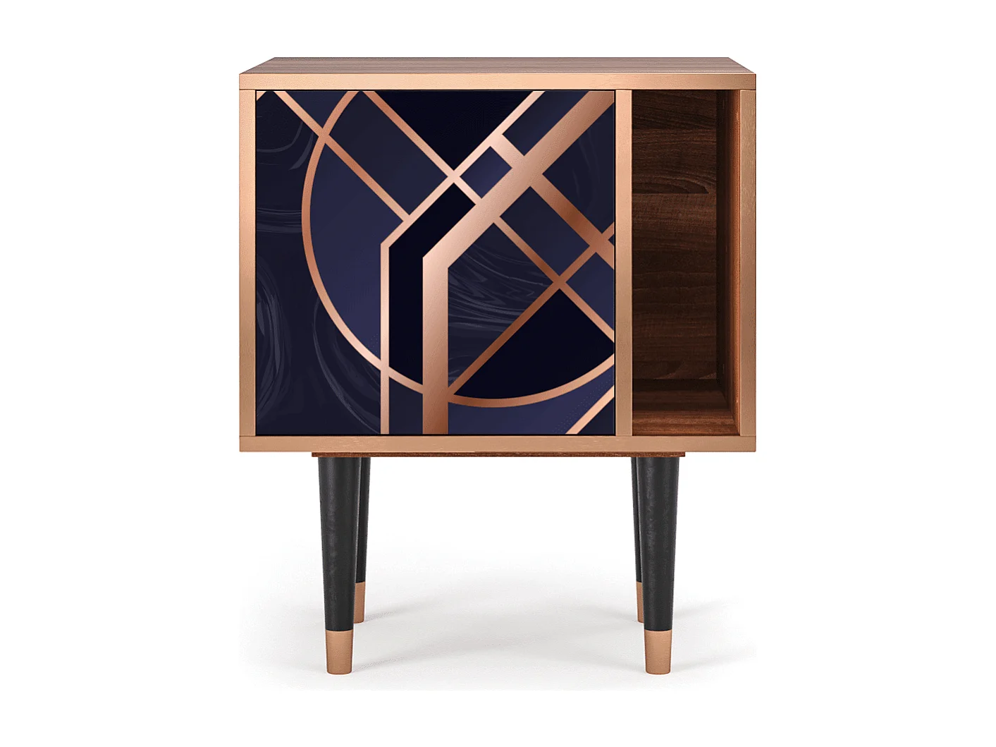 Nachtkastje - 57х69х48 cm - S2 - Purple Temple, Walnoot