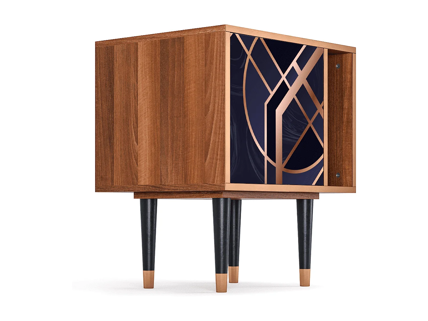 Nachtkastje - 57х69х48 cm - S2 - Purple Temple, Walnoot