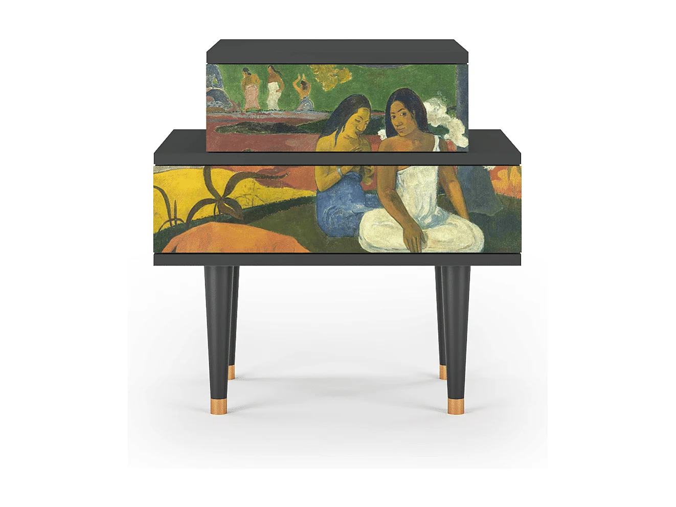 Stolik nocny - 58х58х41 cm - NS1 - Arearea , Antracyt