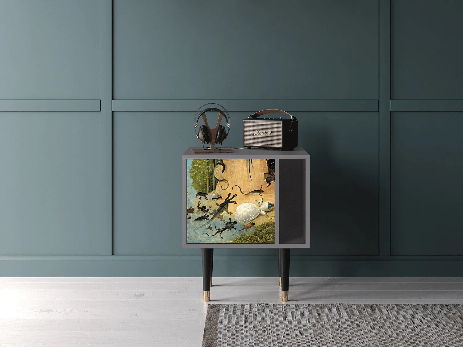 Mesita de noche - 57х69х48 cm - S2 - The Garden by Bosch, Gris