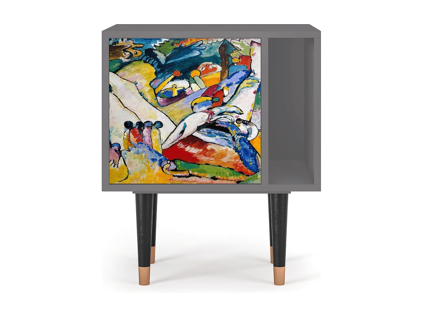 Table de nuit - 57х69х48 cm - S2 - Improvisation 26  , Gris