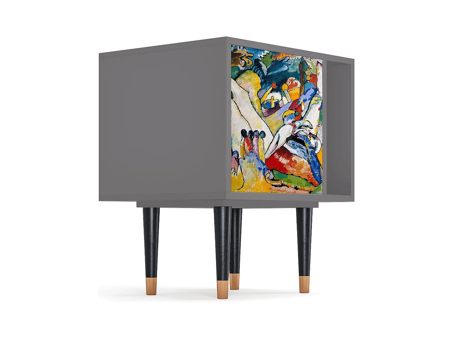 Table de nuit - 57х69х48 cm - S2 - Improvisation 26  , Gris