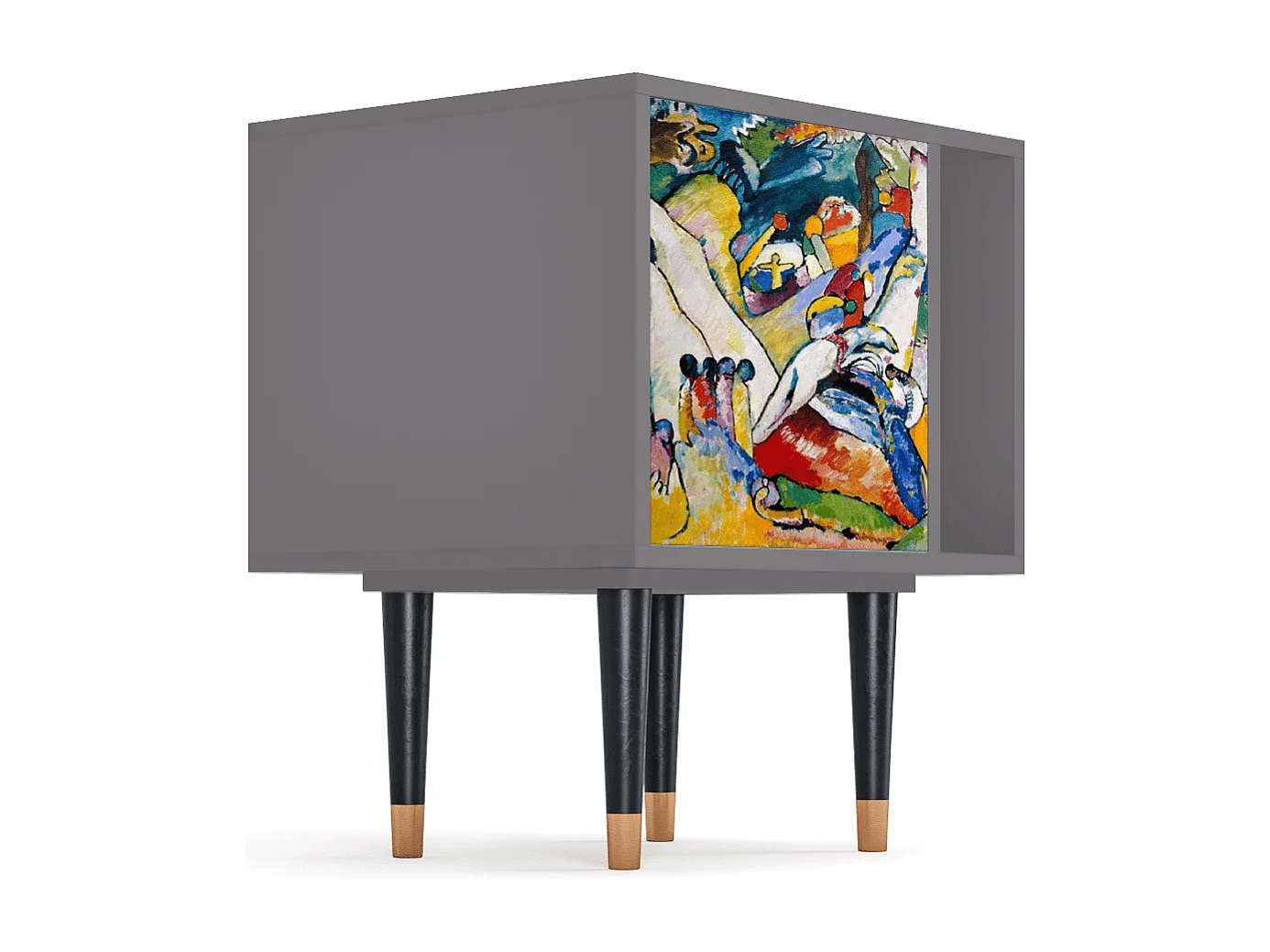 Table de nuit - 57х69х48 cm - S2 - Improvisation 26  , Gris