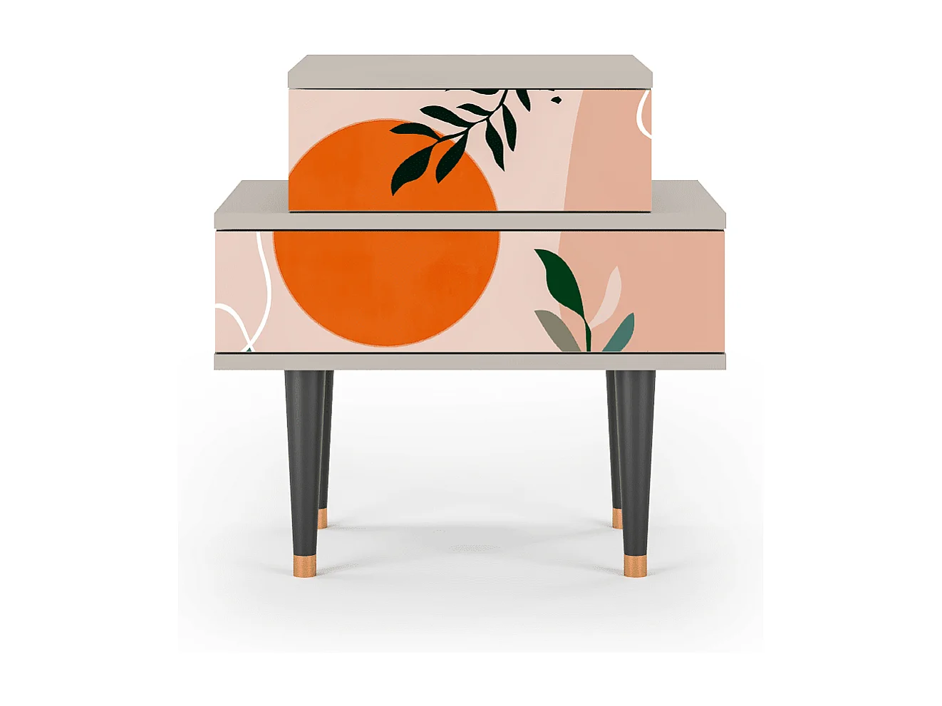 Criado-mudo - 58х58х41 cm - NS1 - Artwork, Areia