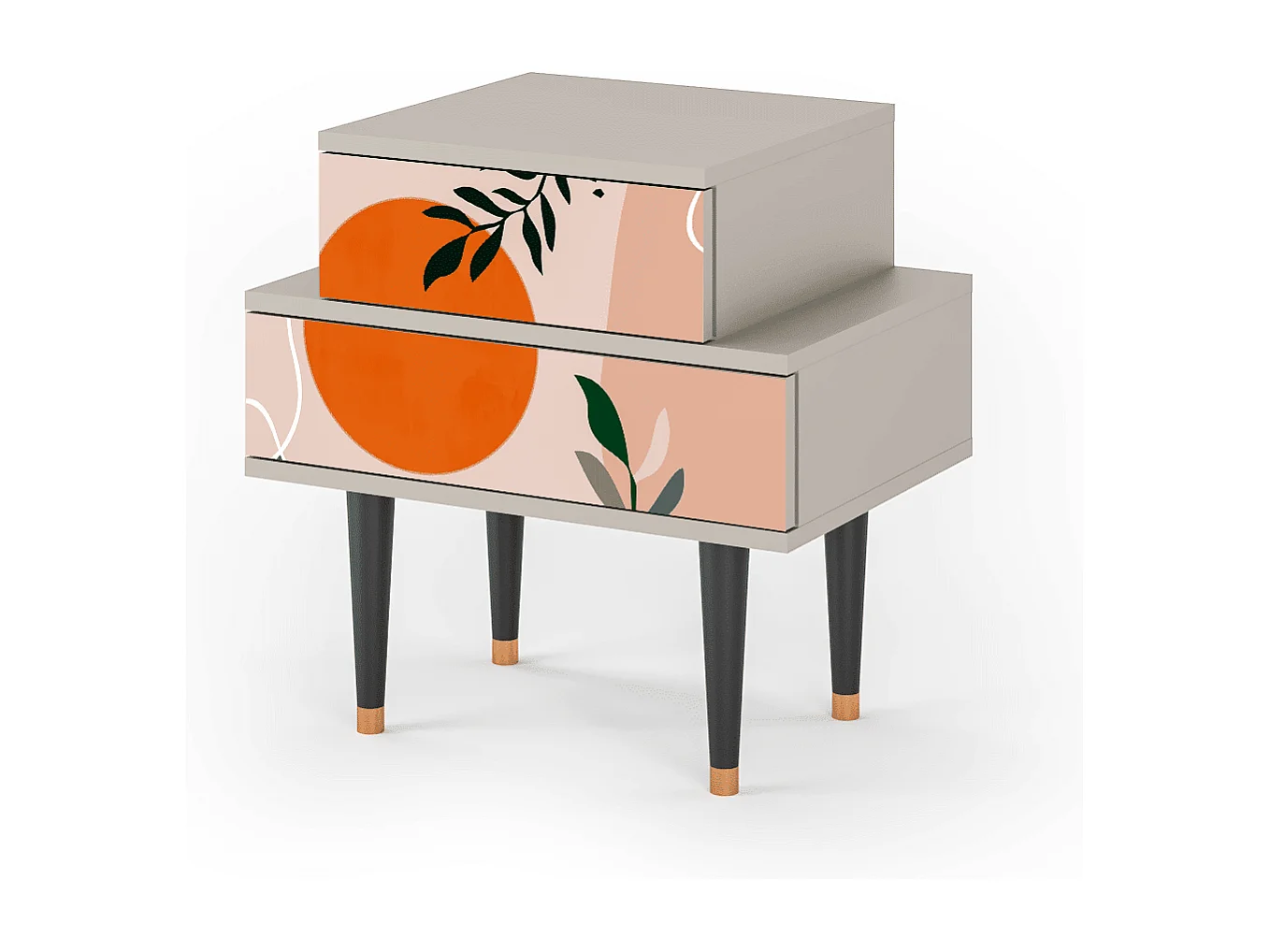 Criado-mudo - 58х58х41 cm - NS1 - Artwork, Areia