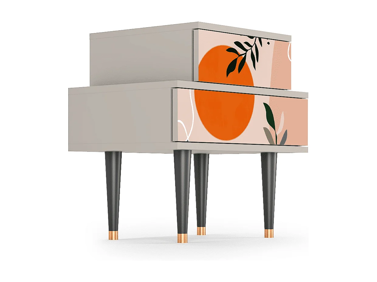 Criado-mudo - 58х58х41 cm - NS1 - Artwork, Areia