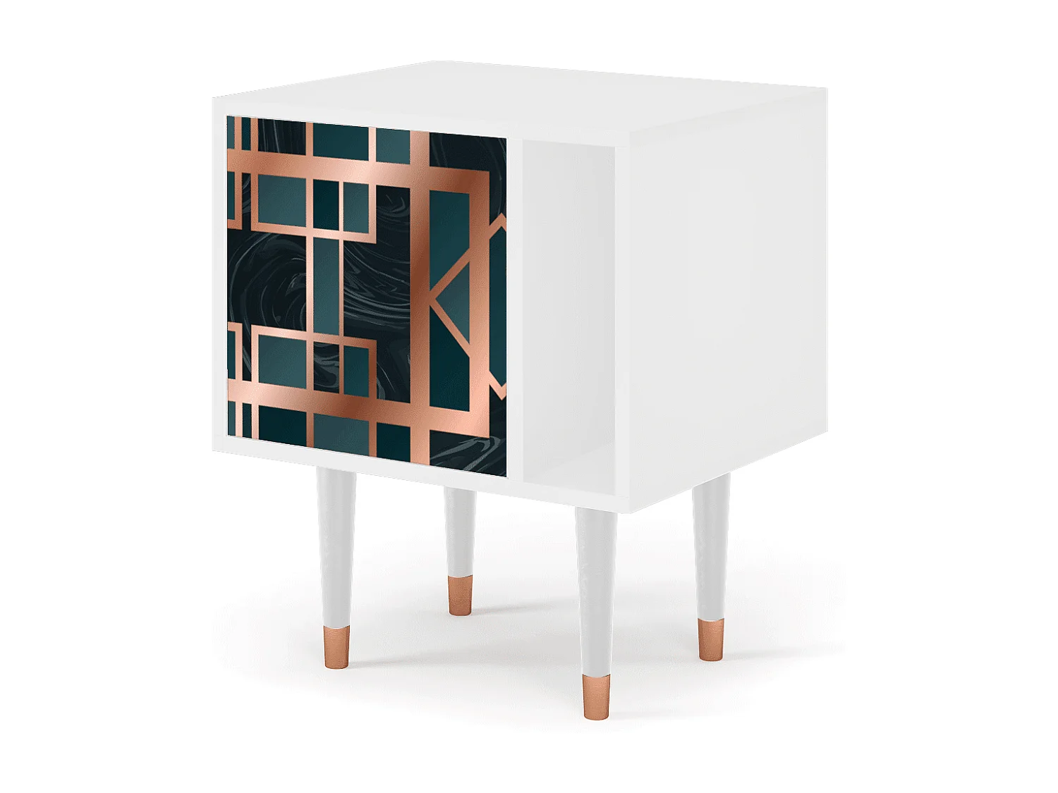 Table de nuit - 57х69х48 cm - S2 - Emerald Metro, Blanc