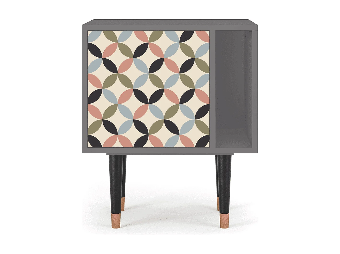 Nachtkastje - 57х69х48 cm - S2 - Butterfly Effect, Grijs