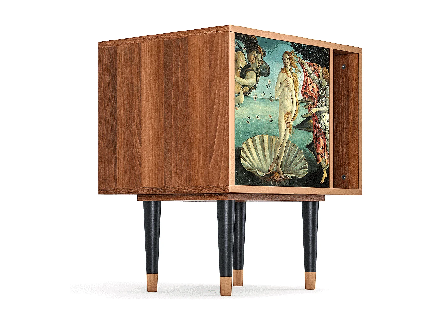 Nachttisch - 57х69х48 cm - S2 - The Birth of Venus, Walnuss