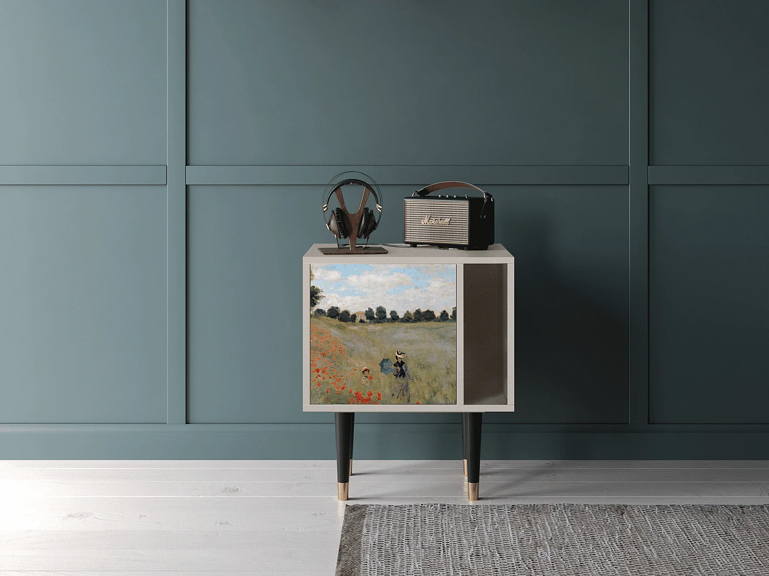 Criado-mudo - 57х69х48 cm - S2 - The Poppy Field   , Areia