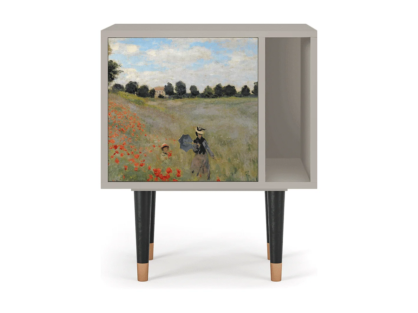 Table de nuit - 57х69х48 cm - S2 - The Poppy Field   , Sable