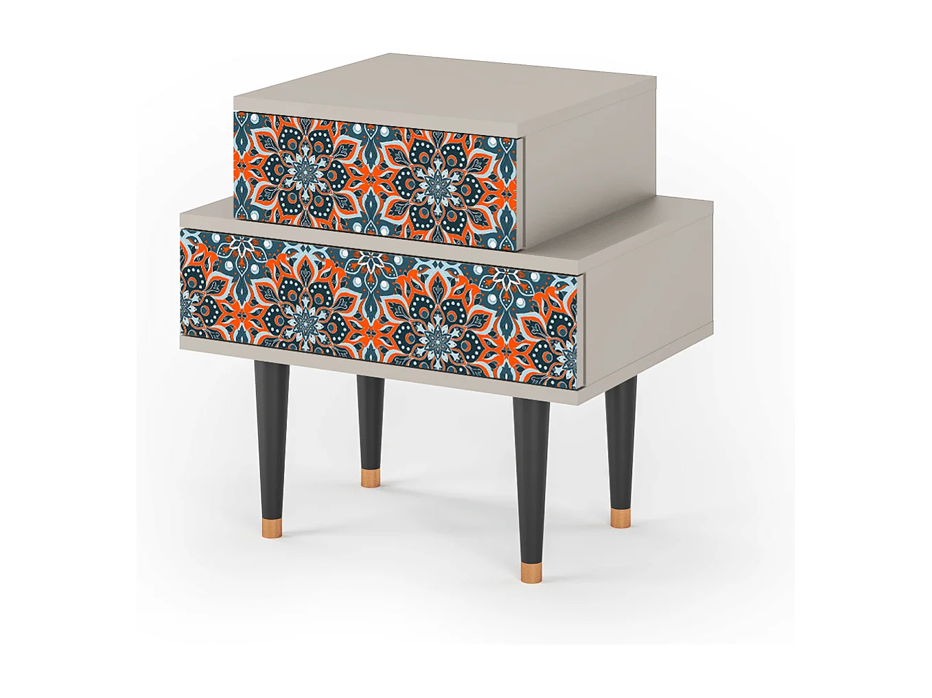 Table de nuit - 58х58х41 cm - NS1 - Fire Beetle, Sable