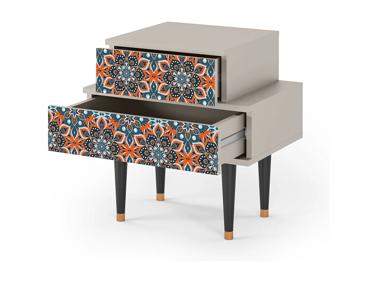 Table de nuit - 58х58х41 cm - NS1 - Fire Beetle, Sable