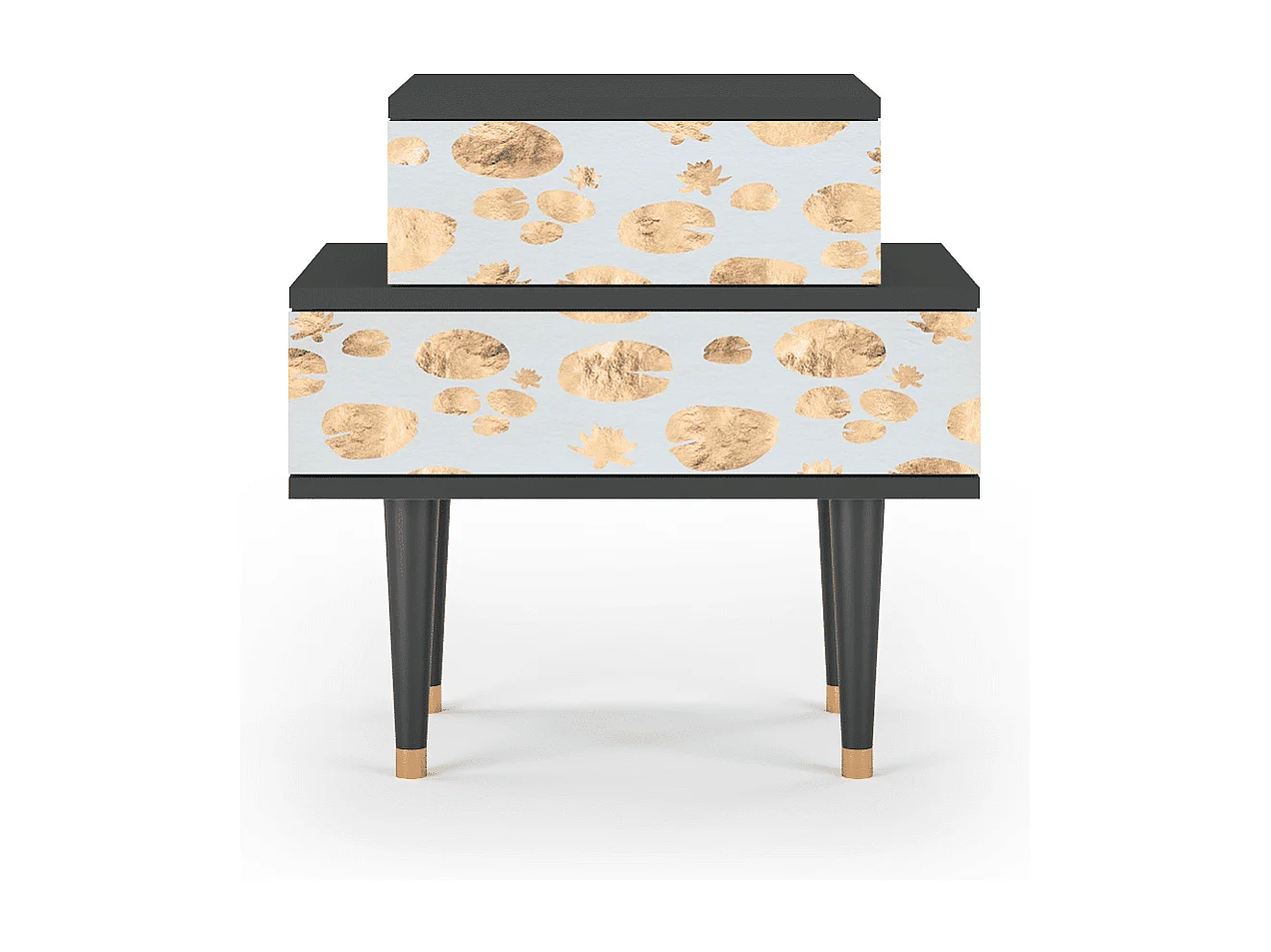 Table de nuit - 58х58х41 cm - NS1 - Blue Giraffe, Anthracite