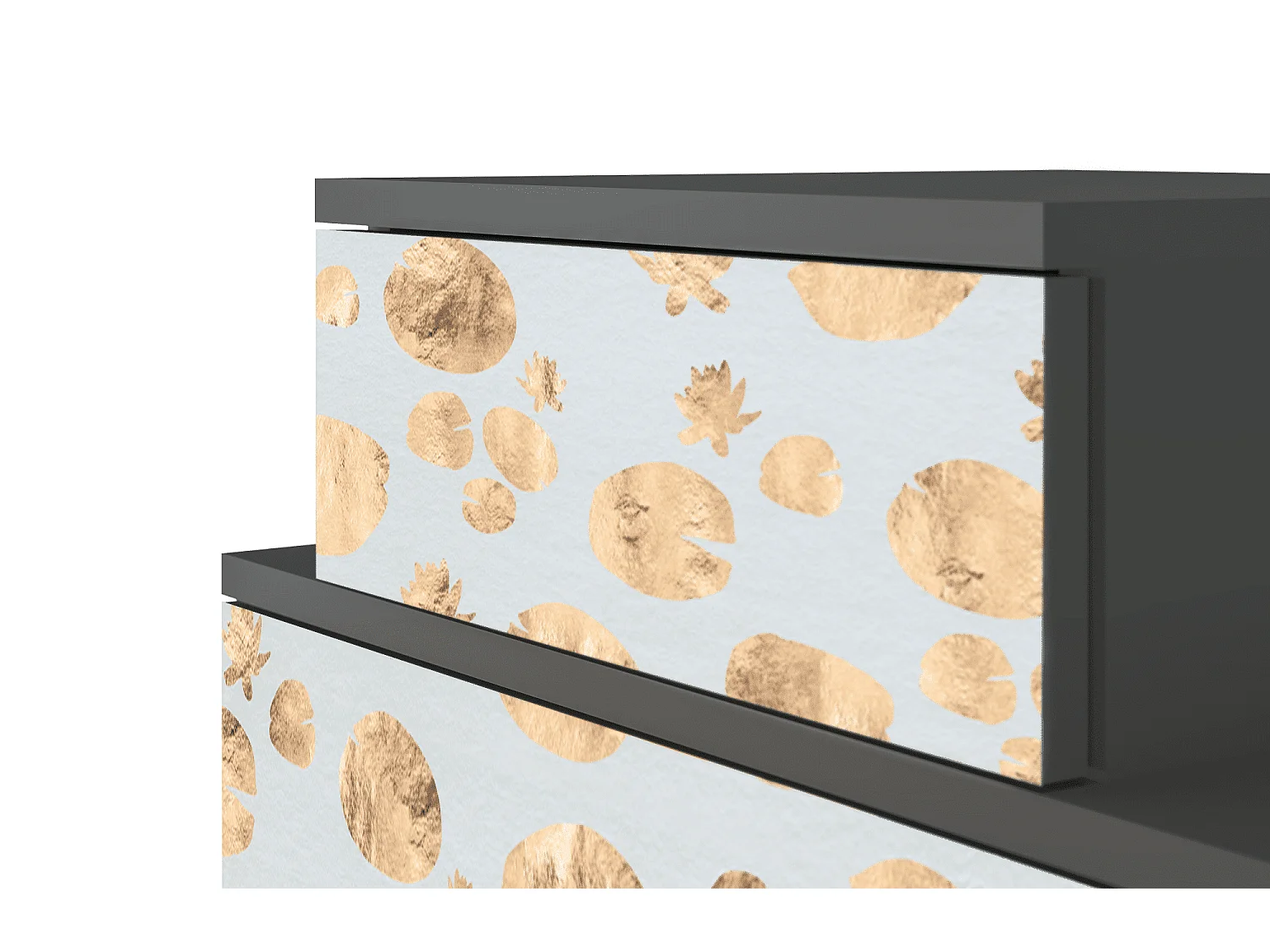 Table de nuit - 58х58х41 cm - NS1 - Blue Giraffe, Anthracite