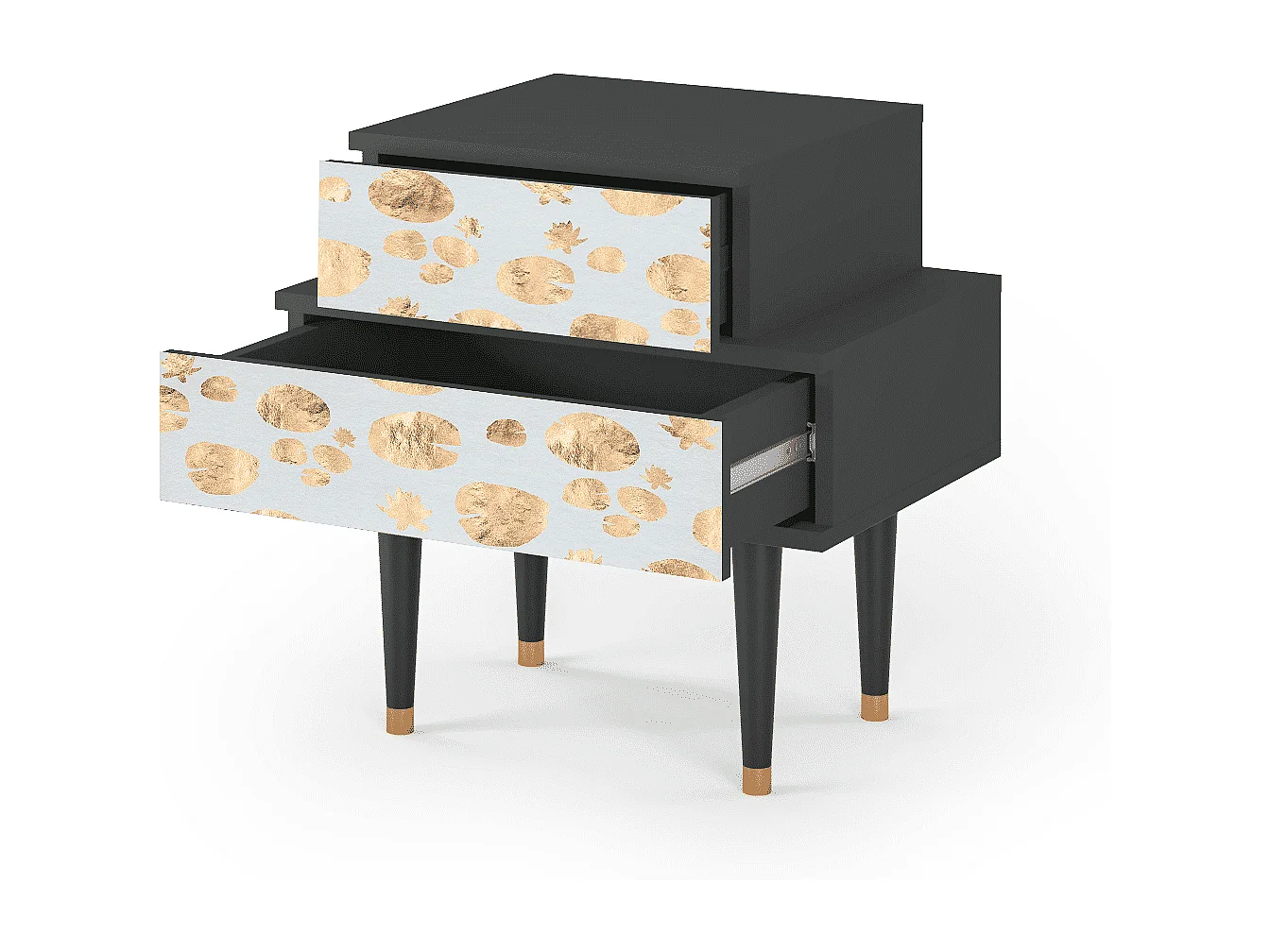 Table de nuit - 58х58х41 cm - NS1 - Blue Giraffe, Anthracite