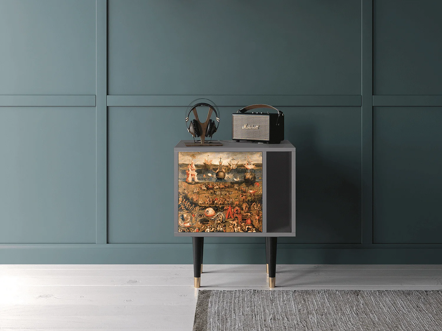 Table de nuit - 57х69х48 cm - S2 - Garden of Delights , Gris