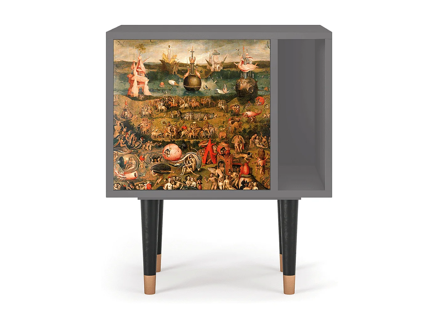 Nachtkastje - 57х69х48 cm - S2 - Garden of Delights , Grijs