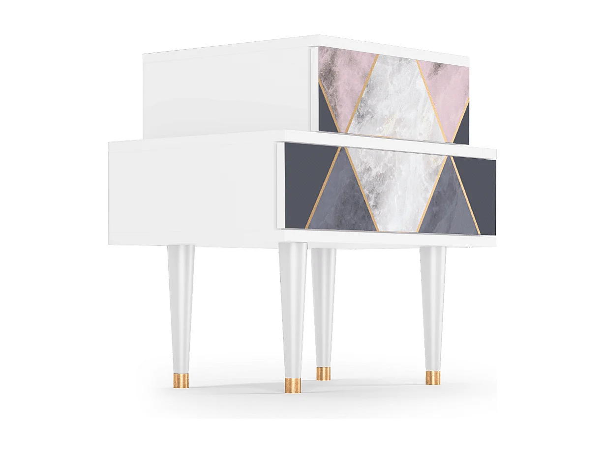 Table de nuit - 58х58х41 cm - NS1 - Ideal Harmony, Blanc