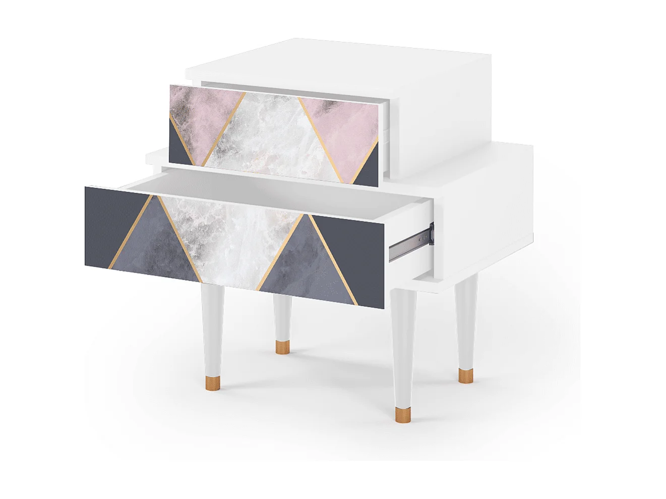 Table de nuit - 58х58х41 cm - NS1 - Ideal Harmony, Blanc