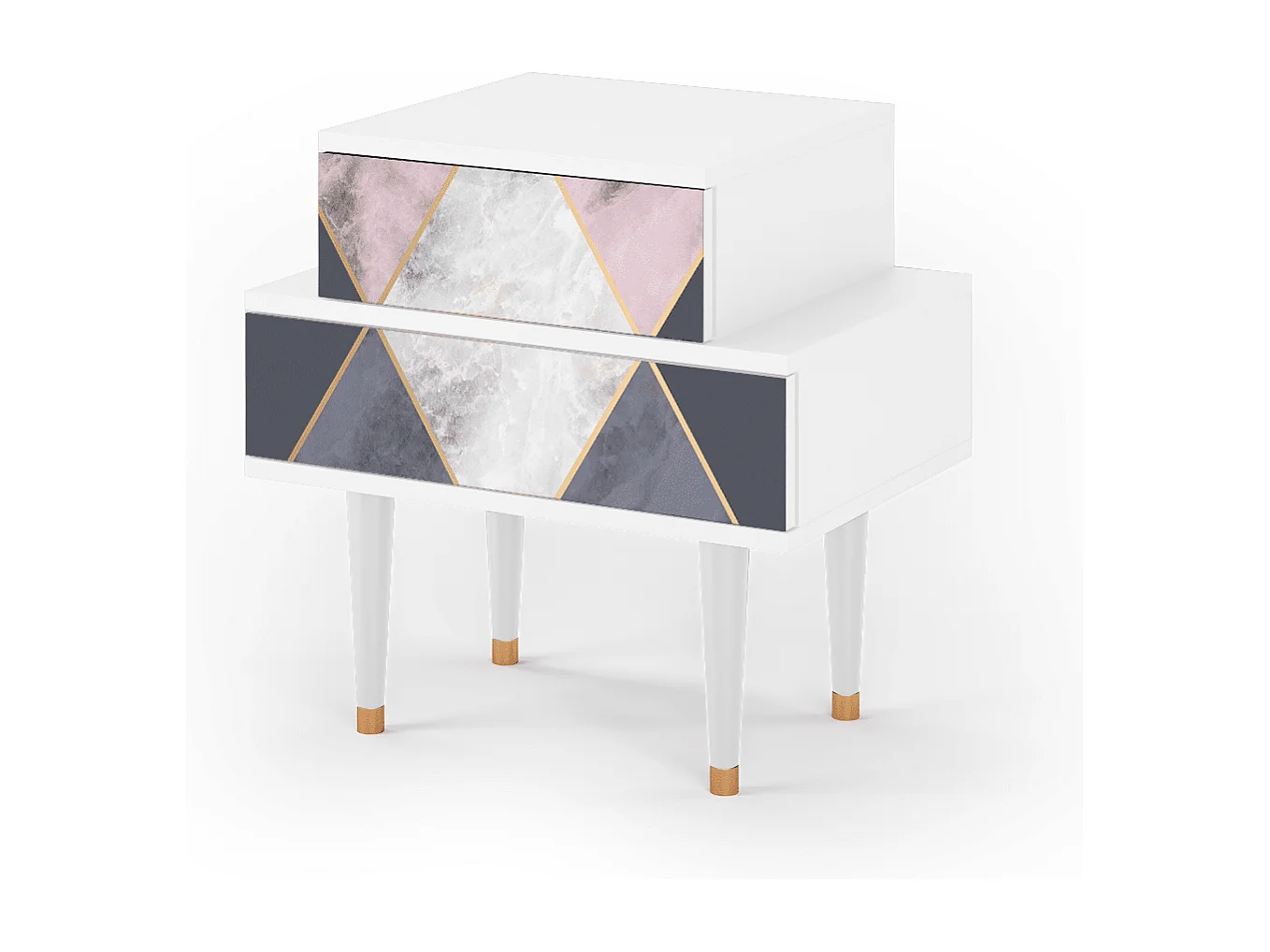 Table de nuit - 58х58х41 cm - NS1 - Ideal Harmony, Blanc