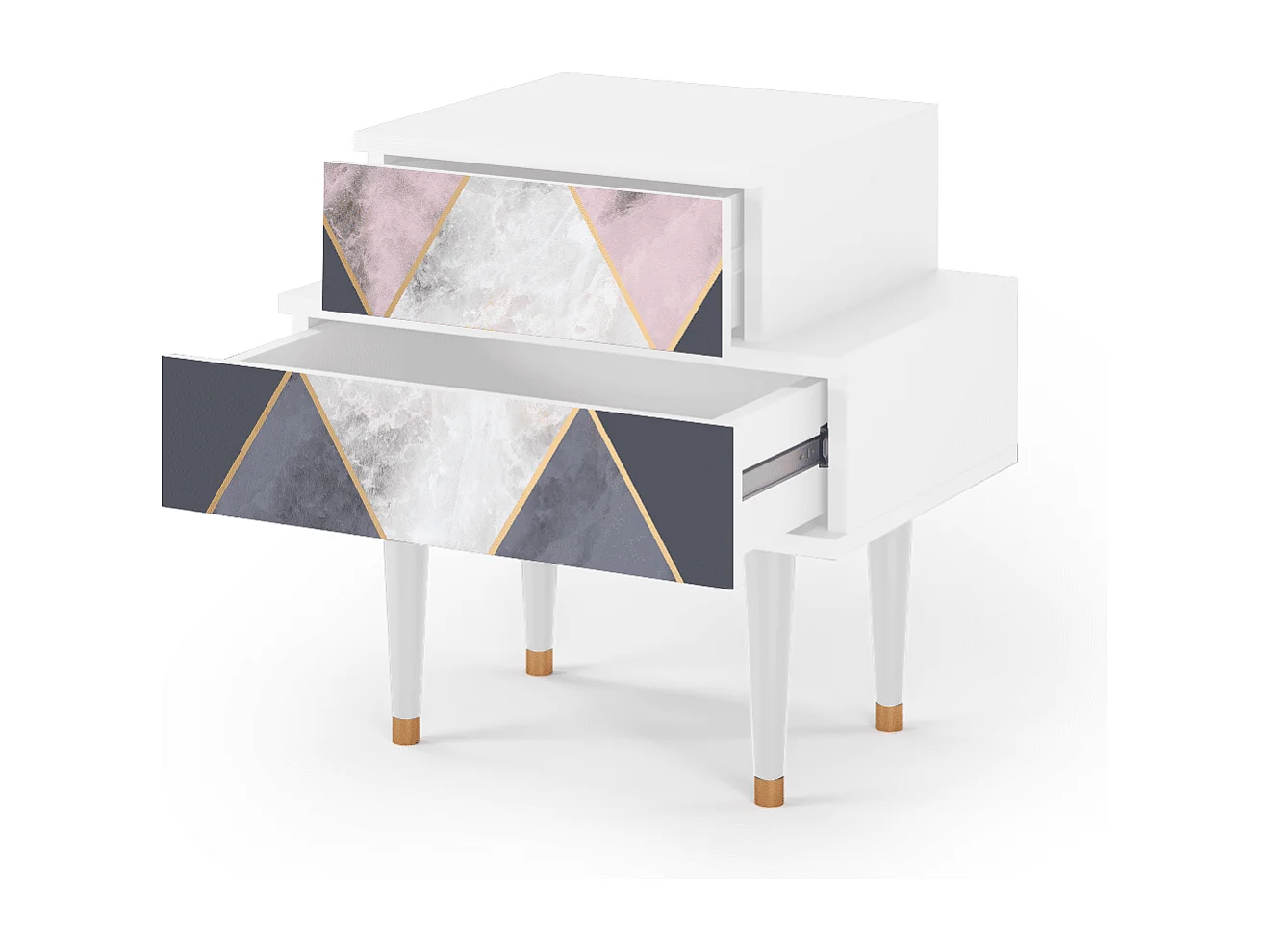 Table de nuit - 58х58х41 cm - NS1 - Ideal Harmony, Blanc