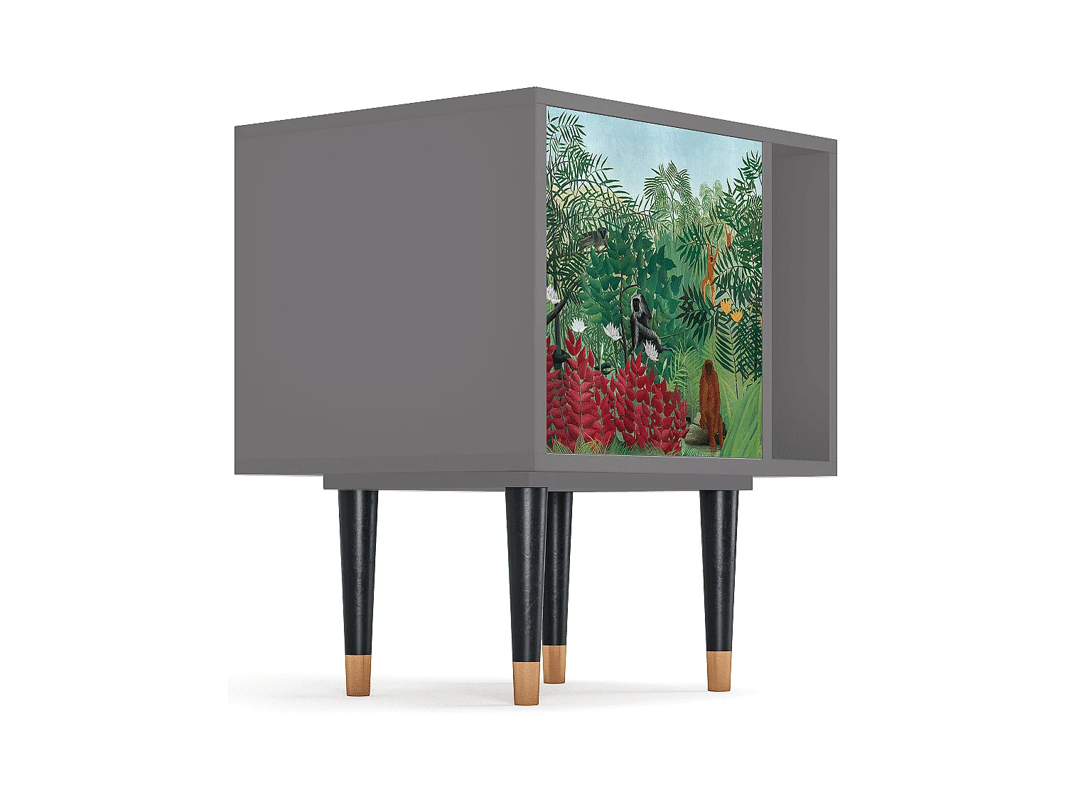 Mesita de noche - 57х69х48 cm - S2 - Jungles in Paris, Gris